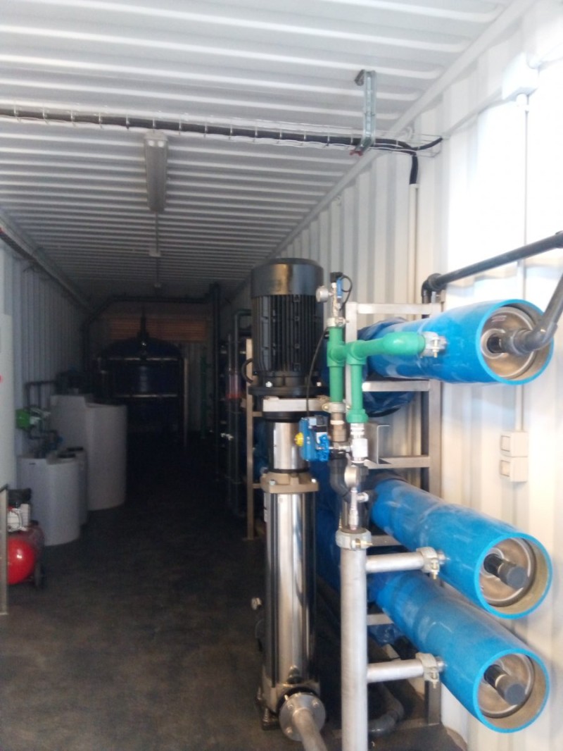 Instalación desaladora en industria matadera